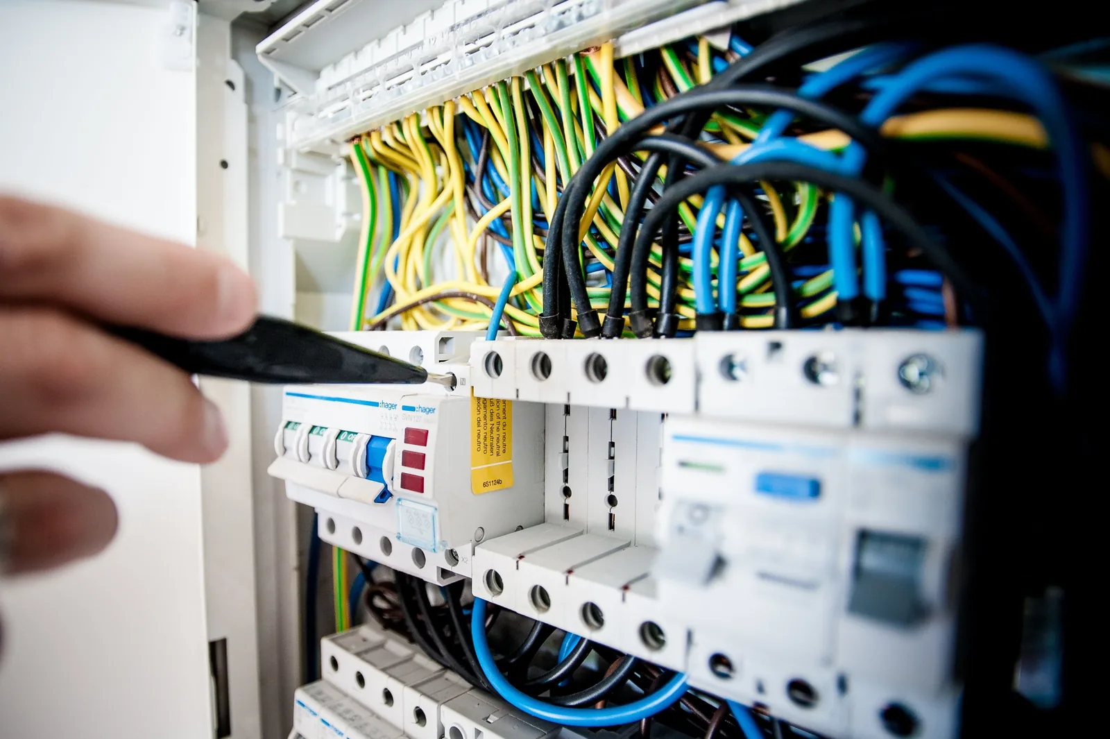 Electrical panel assessed during a service upgrade quote in Windsor